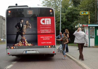 Centrum Mody Nadarzyn – Reklama na autobusie
