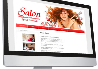 Salon Fryzjersko-Kosmetyczny – strona internetowa